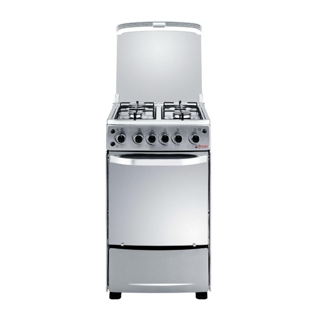 CUISINIERE ASTECH 4FEUX 50X50 A GAZ AVEC FOUR A GAZ