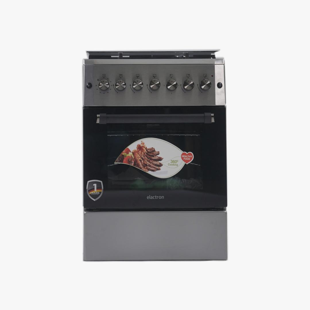 CUISINIERE ELACTRON 4FEUX 60X60 3FEUX A GAZ 1FEUX ELECTRIQUE K