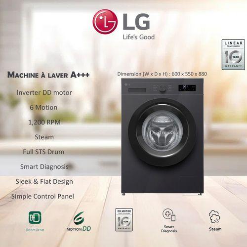 MACHINE A LAVER LG 7KG FRONT LOAD GRIS