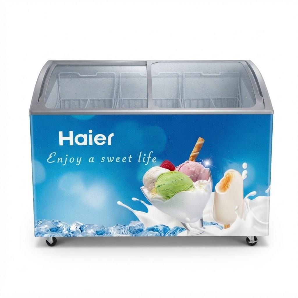 CONGELATEUR HAIER HORIZONTAL 500LITRES VITRINE miniature 2